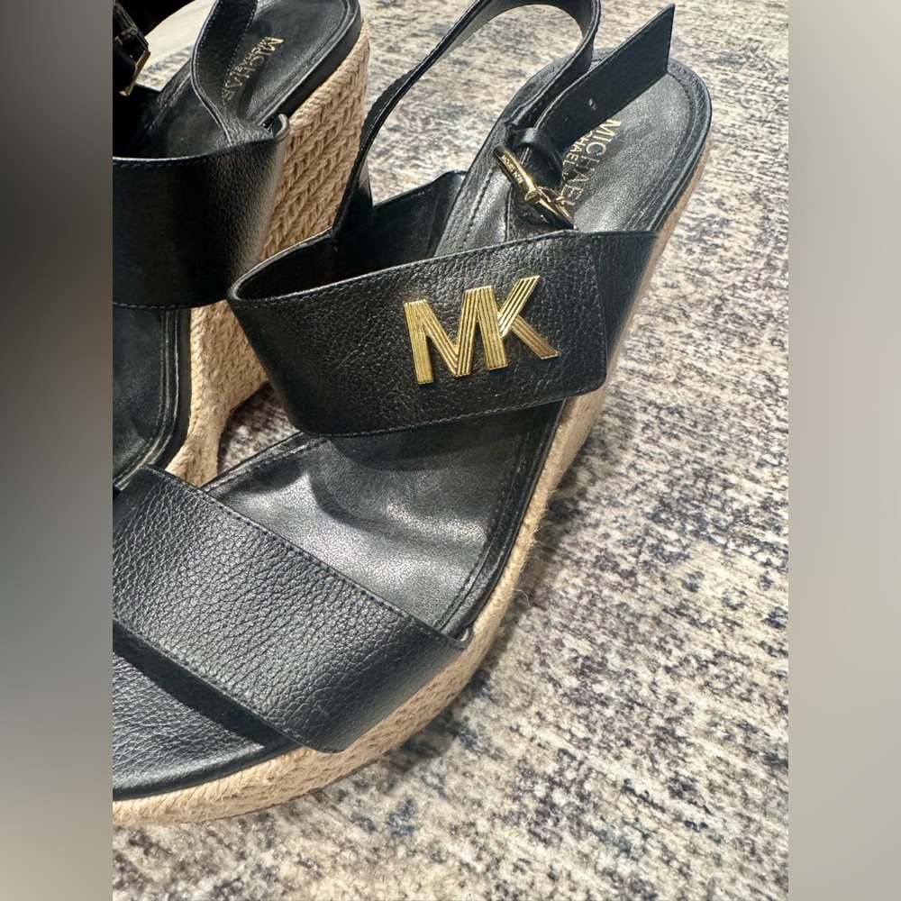 Michael Kors DEANNA wedge sandals espadrille platform - size 8.5 , fits 8 - Picture 5 of 6
